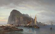 Shipping off Gibraltar Vilhelm Melbye